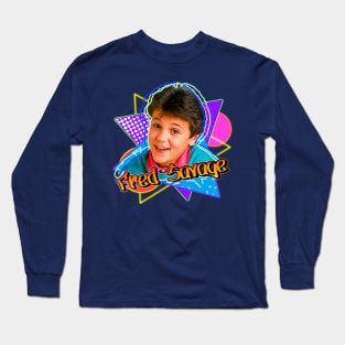 Fred Savage Retro 90s Style Graphics Fan Art Long Sleeve T-Shirt